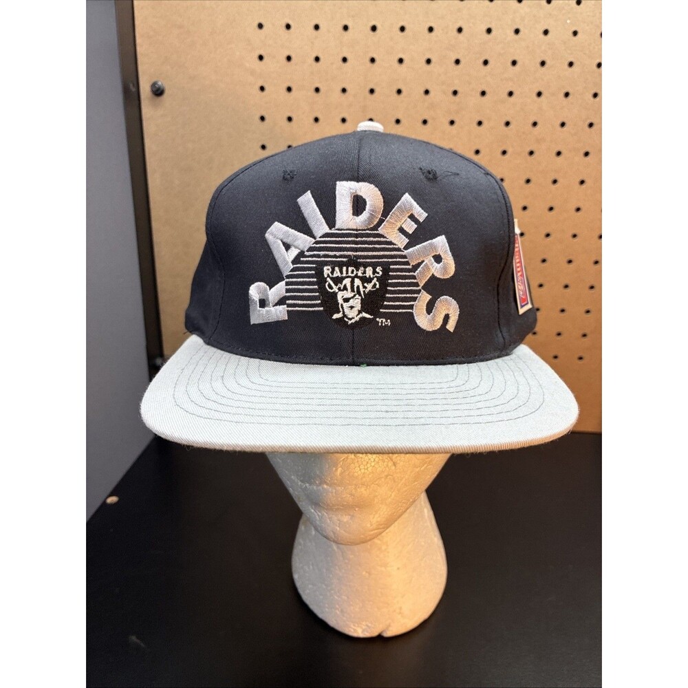 Vintage Los Angeles Raiders Snapback Hat AJD Team NFL NWT Cap Tag
